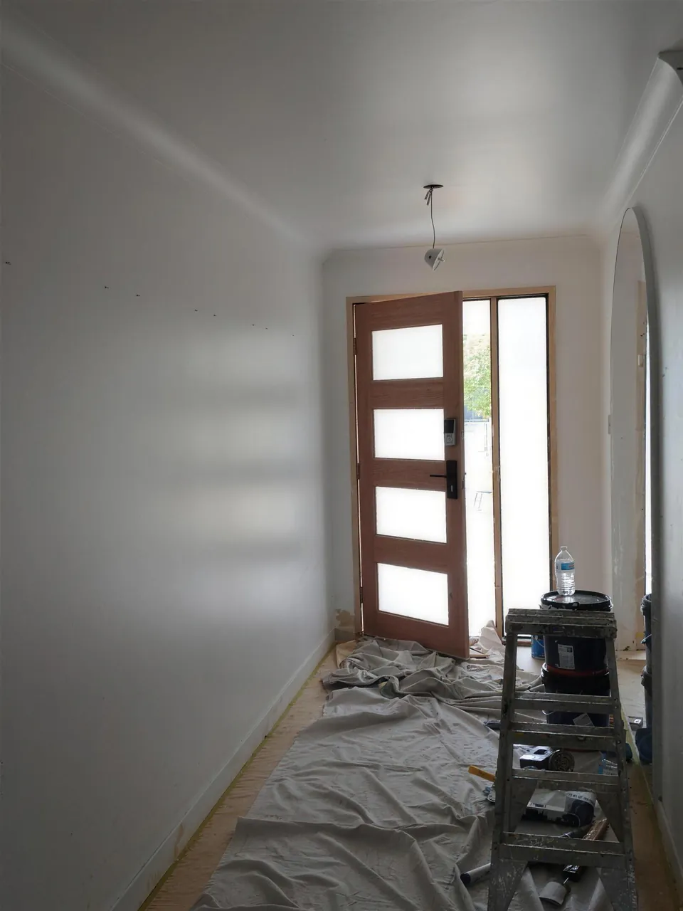 Hallway and timber door